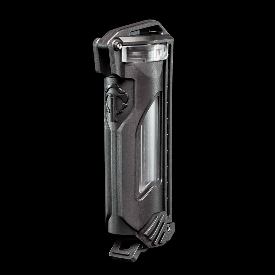 CellVault-18 battery storage case in black, designed for 18350 and 18650 batteries