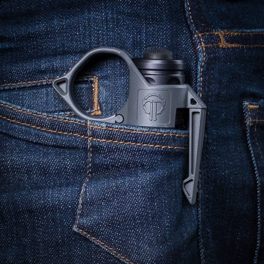 SwitchBack Large 2.0 Flashlight Ring in a pocket