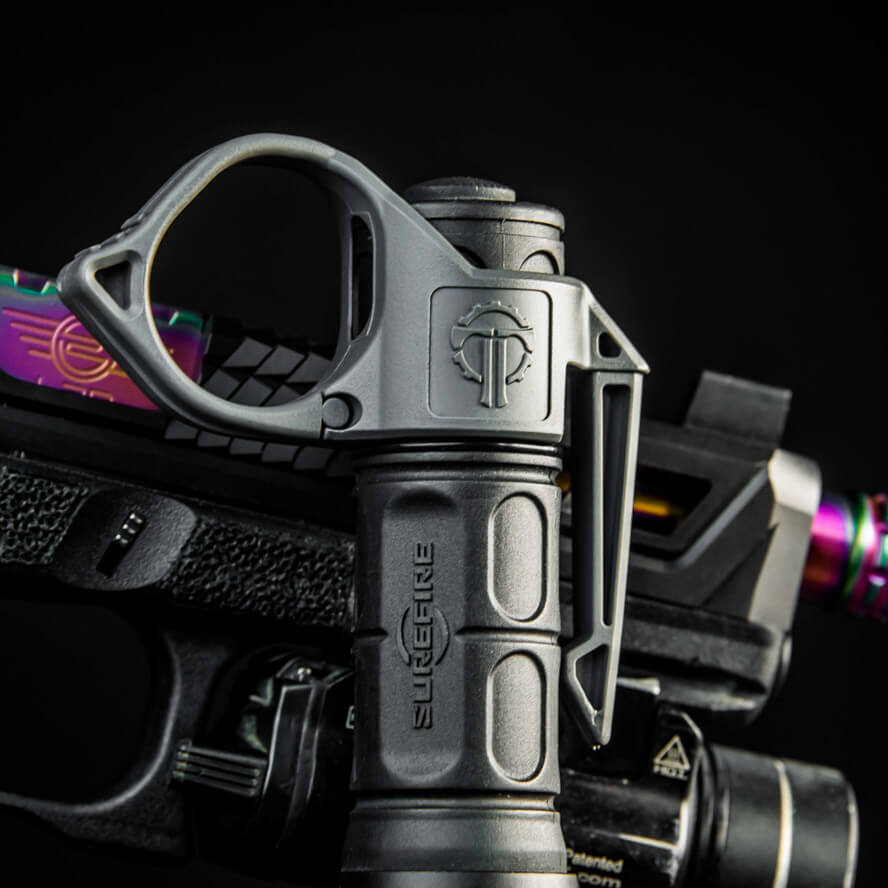 SwitchBack Large 2.0 Flashlight Ring on Surefire flashlight