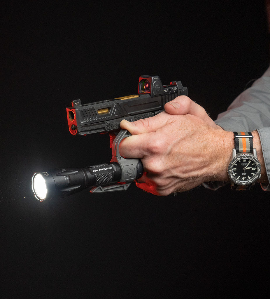 Thyrm SwitchBack Technique with a Fury Intellibeam light and SwitchBack Flashlight Ring