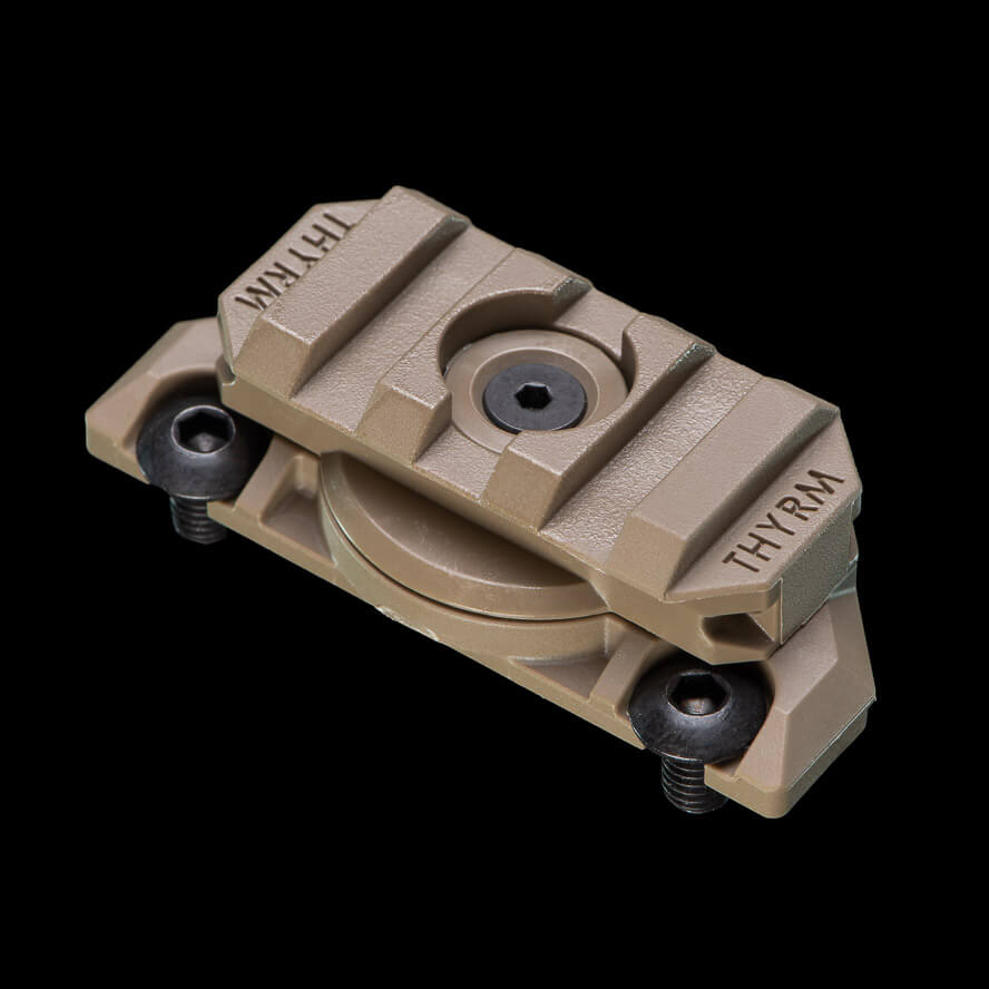 VariArc Helmet Light Mount in tan, Team Wendy model