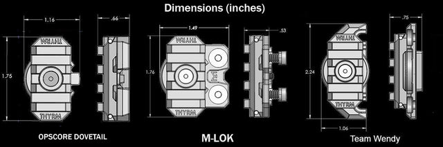 Thyrm VariArc diagram with dimensions