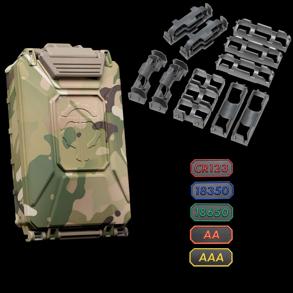 Thyrm CellVault-5M 用モジュラーインサートパックセット Modular Battery Insert Pak | For AA, AAA, 18350, 18650