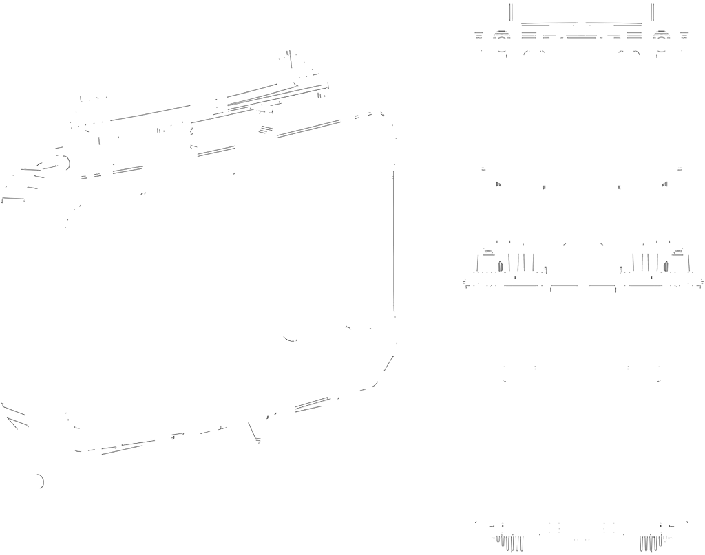 Four technical diagrams of the DarkVault Comms 2.0 Case in regular size, showing front, back, side, and angled perspectives.