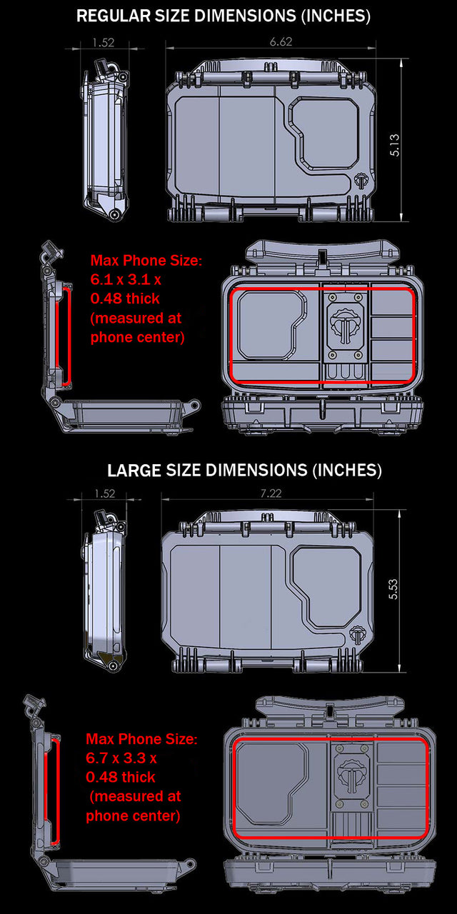 Thyrm DarkVault 2.0 Dimensions Diagram