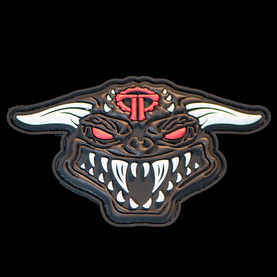Thyrm Keymaster patch on a black background