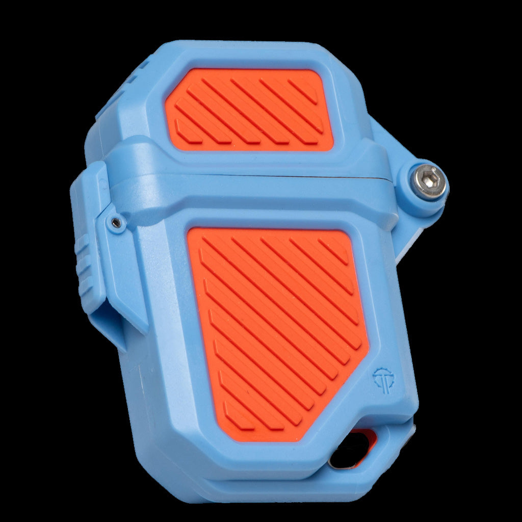 PyroVault 2.0 Lighter Armor in Blue and Orange Colorway
