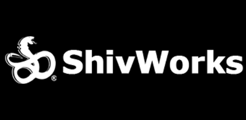 ShivWorks logo on a black background