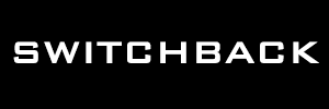 "Switchback tactical knife with black handle and silver blade, sleek design, from Thyrm's wilderness and tactical gear col...