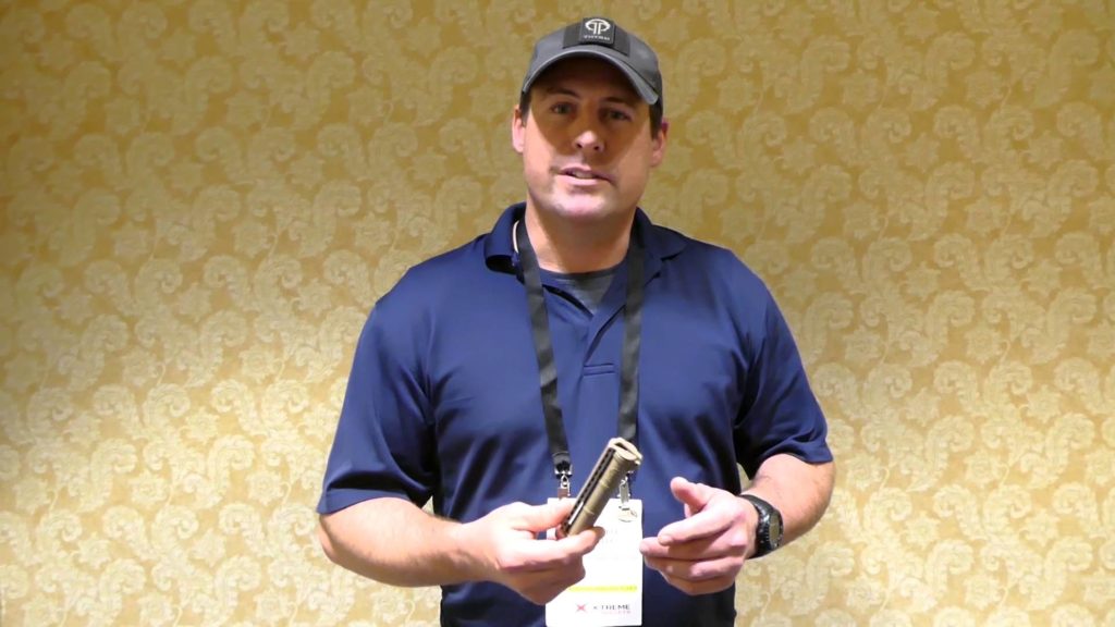 Gear Sight Video still shot about CellVault introduction at SHOT Show (2016)