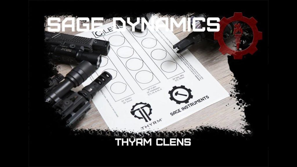 Screen capture of Sage Dynamics website showing the Thyrm CLENS on a table top