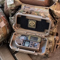 Inside DarkVault Critical Gear Case can be placed gear such as a compass, radio, and GPS device
