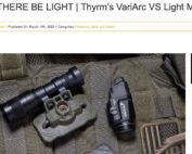 Screenshot from AmericanCop.com of "Let There Be Light" Article including VariArc Helmet Mount Images