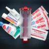 Clear Red CellVault XL with medical kit items that can fit inside