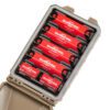 CellVault-5M Modular Battery Storage Case mounted with four 18650 and two CR123 batteries