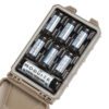 CellVault-5M Case with six 18350 batteries and one 18650 battery mounted inside