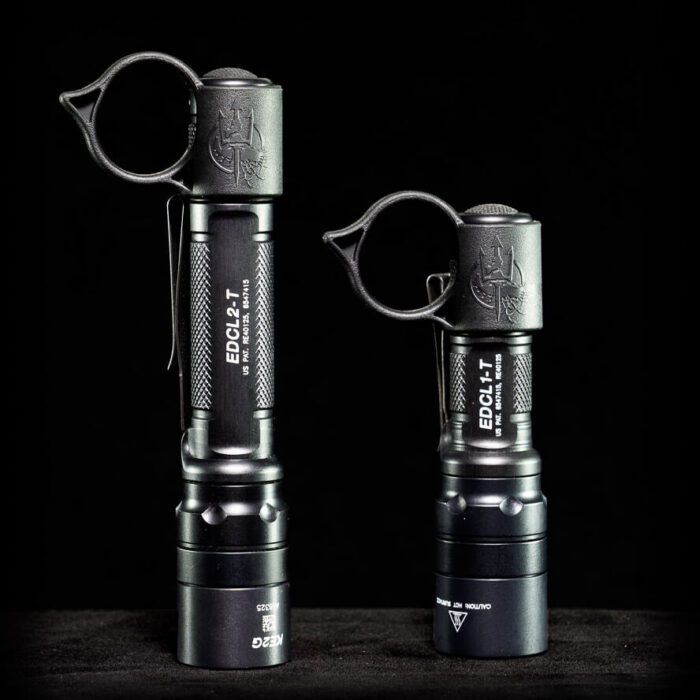 SwitchBack Backup S Flashlight Rings on EDCL2-T and EDCL1-T Surefire Flashlights