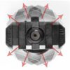 Overlaid images showing the 8 indexes beyond the front/back positions of the VariArc Helmet Mount
