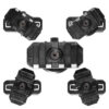 Top view of the VariArc Helmet Mount showing the many pivoting angles it can be set to