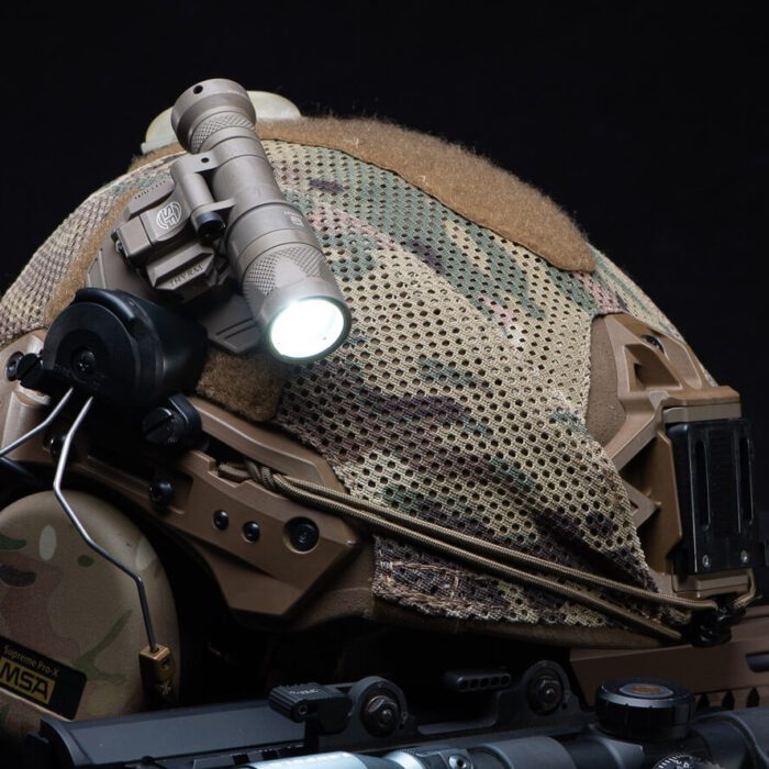 Helmet with VariArc-VS Helmet Mount and light mounted to that