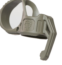 SwitchBack 3.0 Duty Flashlight Ring in Tan with shortened clip
